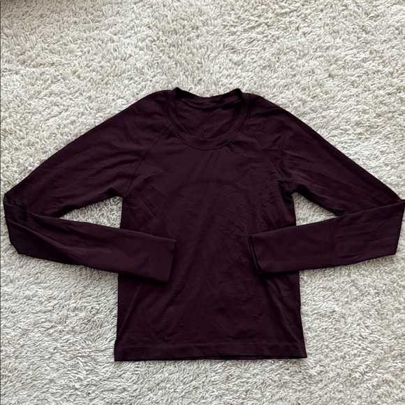 lululemon athletica Long Sleeve Top - Dark Purple - Picture 1 of 5